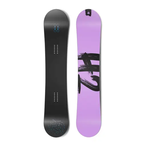 Operation Overlord The Collection Snowboard: Hydrogen. Black base with purple top sheet.